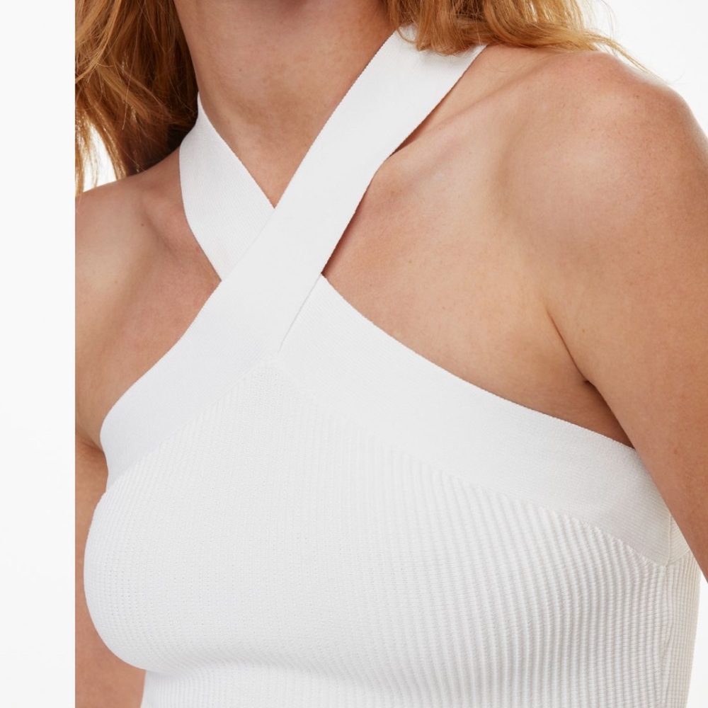 Aritzia - Babaton sculpt knit criss cross tank
